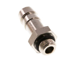 G 1/8'' Male x 9mm Vernickeltes Messing Schlauchanschluss mit NBR Dichtung 30 Bar [5 Stück]