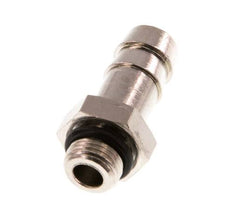 G 1/8'' Male x 9mm Vernickeltes Messing Schlauchanschluss mit NBR Dichtung 30 Bar [5 Stück]