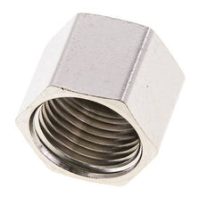 9mm (G1/4'') Überwurfmutter aus Messing vernickelt L15.5mm [5 Stück]