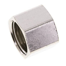 9mm (G1/4'') Überwurfmutter aus Messing vernickelt L15.5mm [5 Stück]