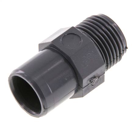 PVC-Fitting Innensechskant 12x16mm x Außensechskant 3/8'' [5 Stück]