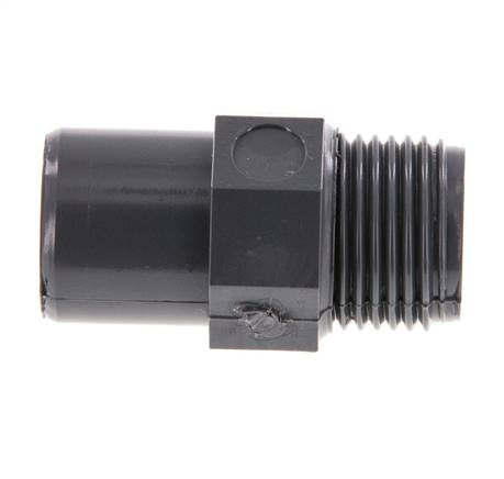 PVC-Fitting Innensechskant 12x16mm x Außensechskant 3/8'' [5 Stück]