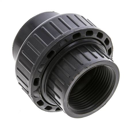 PVC-Verschraubung mit Klebemuffe Rp 1 1/4'' FKM