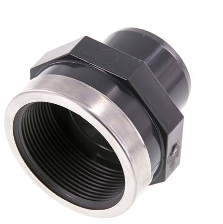 PVC-Fitting Klebemuffe 50mm x Innengewinde Rp 2''