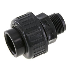 PVC-Verschraubung Innengewinde 25mm x Außengewinde R 3/4'' FKM