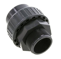 PVC-Verschraubung Innengewinde 50mm x Außengewinde R 1-1/2'' FKM