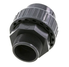 PVC-Verschraubung Innengewinde 50mm x Außengewinde R 1-1/2'' FKM