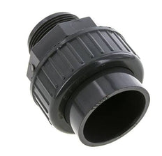 PVC-Verschraubung Innengewinde 50mm x Außengewinde R 1-1/2'' FKM