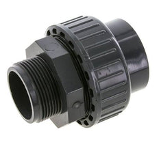 PVC-Verschraubung Innengewinde 50mm x Außengewinde R 1-1/2'' FKM