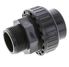 PVC-Verschraubung Innengewinde 40mm x Außengewinde R 1 1/4'' FKM