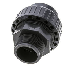 PVC-Verschraubung Innengewinde 40mm x Außengewinde R 1 1/4'' FKM