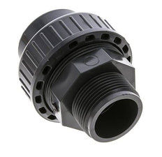 PVC-Verschraubung Innengewinde 40mm x Außengewinde R 1 1/4'' FKM