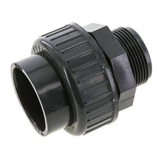 PVC-Verschraubung Innengewinde 50mm x Außengewinde R 1-1/2'' FKM