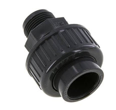 PVC-Verschraubung Innengewinde 25mm x Außengewinde R 3/4'' FKM