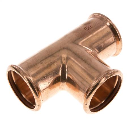 T-Pressfitting - 54mm Innengewinde - Kupferlegierung