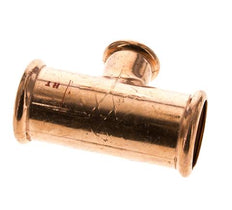 T-Pressfitting - 22mm Innengewinde & 35mm - Kupferlegierung