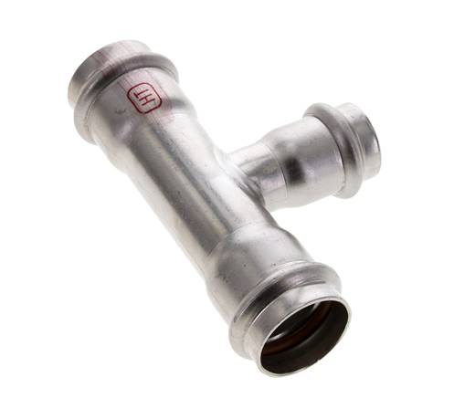 T-Pressfitting - 22mm Innengewinde & 28mm - Edelstahl
