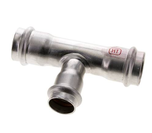 T-Pressfitting - 22mm Innengewinde & 28mm - Edelstahl
