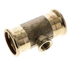 T-Pressfitting - 42mm Innengewinde & Rp 1/2'' Innengewinde - Kupferlegierung
