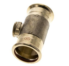 T-Pressfitting - 42mm Innengewinde & Rp 1/2'' Innengewinde - Kupferlegierung