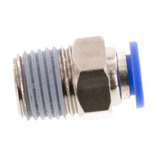 6mm x R1/4'' Steckverschraubung mit Außengewinde Messing/PA 66 NBR [5 Stück]