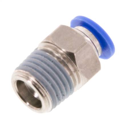 6mm x R1/4'' Steckverschraubung mit Außengewinde Messing/PA 66 NBR [5 Stück]