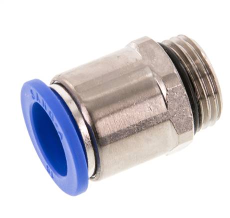 16mm x G1/2'' Steckverschraubung mit Außengewinde Messing/PA 66 NBR