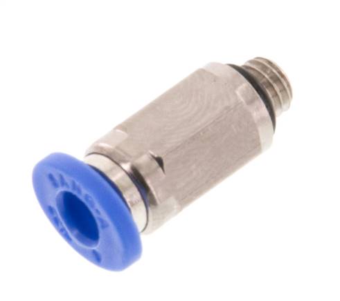 4mm x M 5 Steckverschraubung mit Außengewinde Messing/PA 66 NBR [5 Stück]