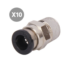 6mmxR1/8'' Gerade Steckverbindung [10 Stück]
