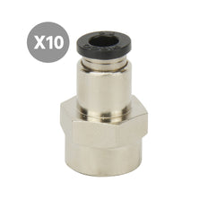 6mmxRc1/4'' Innengewinde gerade Steckverbindung [10 Stück]