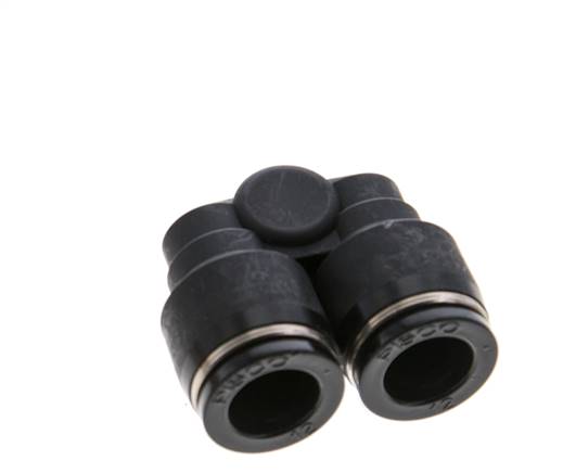 12mm x R3/8'' Y-Steckverschraubung mit Außengewinde Messing/PBT NBR drehbar