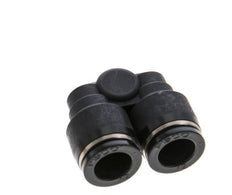 12mm x R3/8'' Y-Steckverschraubung mit Außengewinde Messing/PBT NBR drehbar