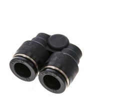 12mm x R3/8'' Y-Steckverschraubung mit Außengewinde Messing/PBT NBR drehbar