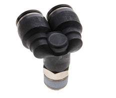 12mm x R3/8'' Y-Steckverschraubung mit Außengewinde Messing/PBT NBR drehbar