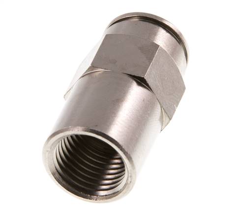 10mm x G1/4'' Steckverschraubung mit Innengewinde Messing FKM [2 Stück]