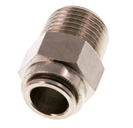 12mm x R1/2'' Steckverschraubung mit Außengewinde Messing NBR