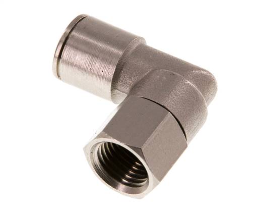 10mm x G1/4'' 90deg Winkel Steckverschraubung mit Innengewinde Messing NBR Drehbar