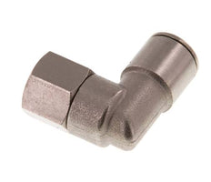 10mm x G1/4'' 90deg Winkel Steckverschraubung mit Innengewinde Messing NBR Drehbar