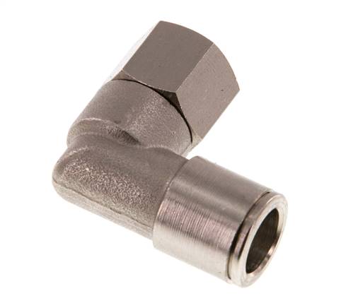 10mm x G1/4'' 90deg Winkel Steckverschraubung mit Innengewinde Messing NBR Drehbar