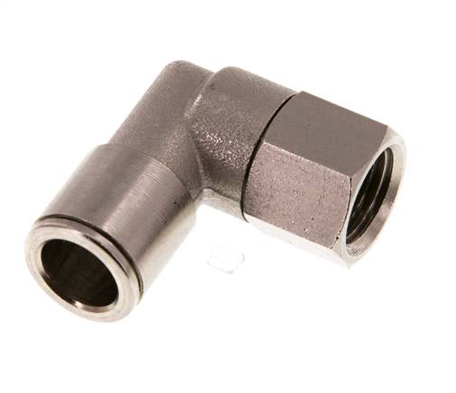 10mm x G1/4'' 90deg Winkel Steckverschraubung mit Innengewinde Messing NBR Drehbar