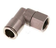 10mm x G1/4'' 90deg Winkel Steckverschraubung mit Innengewinde Messing NBR Drehbar