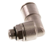 10mm x G1/8'' 90deg Winkel Steckverschraubung mit Außengewinde Messing NBR drehbar