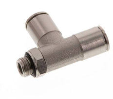 8mm x G1/8'' rechtwinkliges T-Stück Steckverschraubung mit Außengewinde Messing NBR drehbar