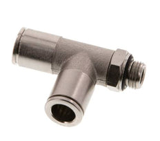 8mm x G1/8'' rechtwinkliges T-Stück Steckverschraubung mit Außengewinde Messing NBR drehbar
