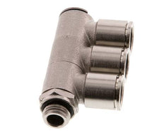 12mm x G1/4'' 3-Wege-Verteiler Steckverschraubung mit Außengewinde Messing NBR drehbar