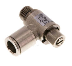 Durchflussregelventil Abgangswinkel 8 mm - G1/8'' Messing Schlitzschraube