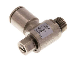 Durchflussregelventil Abgangswinkel 8 mm - G1/8'' Messing Schlitzschraube