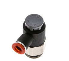 Durchflussregelventil Meter-In-Winkelstück 8 mm - G1/2'' Messing/PA 66 Sicherungsmutter