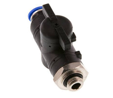 2-Wege-Kugelhahn in gerader Ausführung 10 mm - G1/4'' Kunststoff/Messing