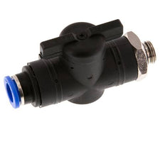 2-Wege-Kugelhahn in gerader Ausführung 10 mm - G1/4'' Kunststoff/Messing